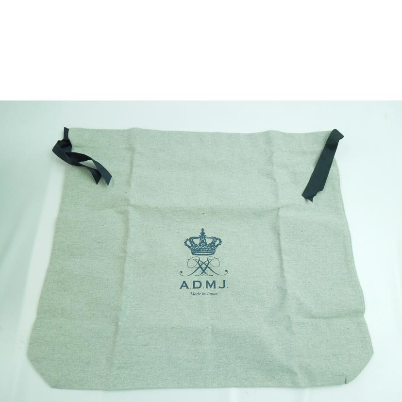 A.D.M.J エーディーエムジェー/シュリンクレザーワンショルダーバッグ グレー//Aランク/83