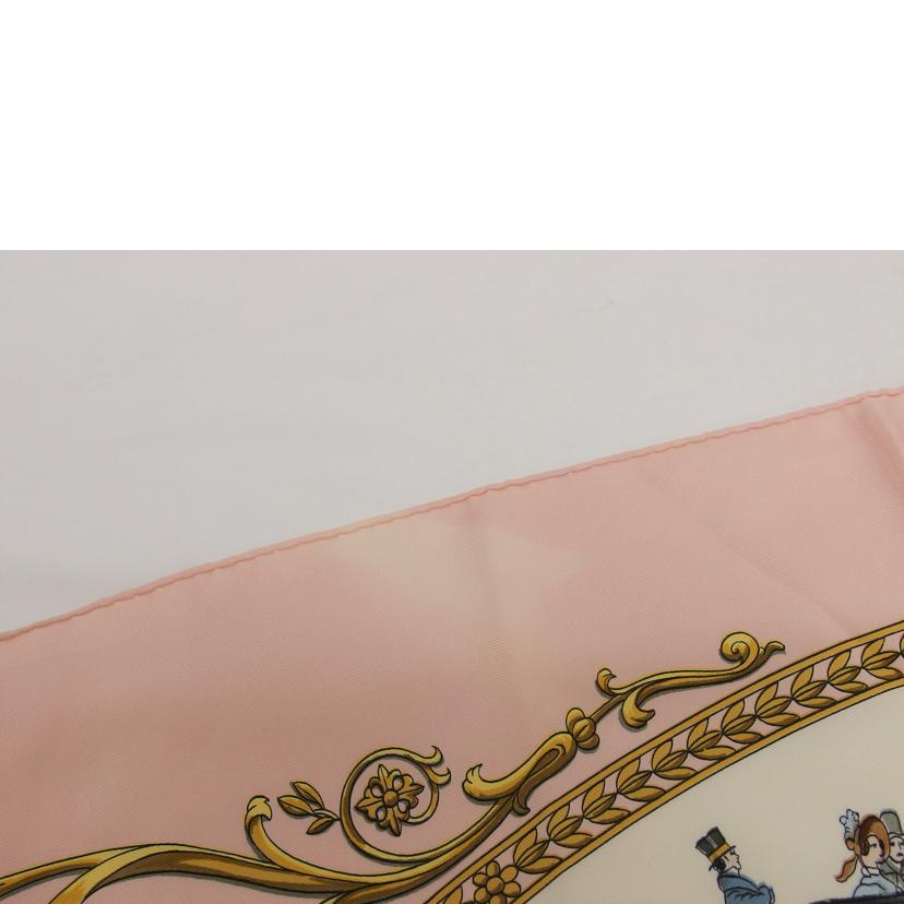 HERMES エルメス/カレ90/ロンシャンへの散歩/シルクスカーフ//Bランク/04