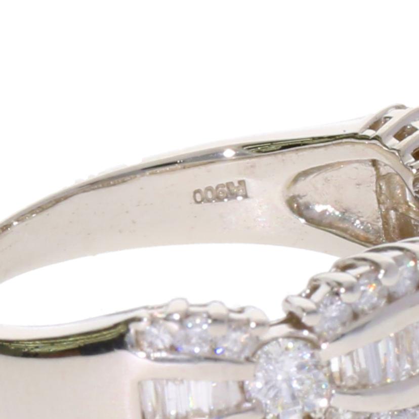 Pt900/PT900ダイヤリング0.85ct/#11/6.0//0.85/Aランク/75