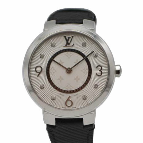 LV ルイヴィトン/タンブールスリムMM 8Pダイヤレディースクォーツ/Q13MJ//TY0929/SAランク/89