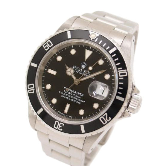 ROLEX ロレックス/サブマリーナ・デイト/ブラック/U番/16610/U10**********/腕時計 1997年頃製造 スポーツモデル 黒文字盤 メンズ/ROLEX/SAランク/69【中古】