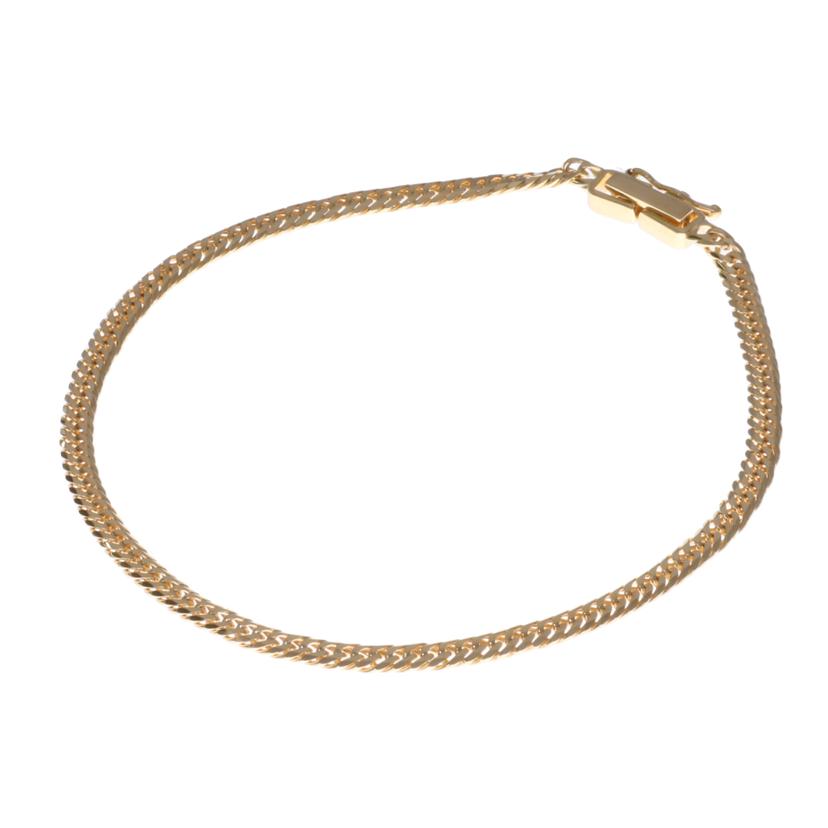 K18喜平6面Wブレスレット5.2g//ABランク/75