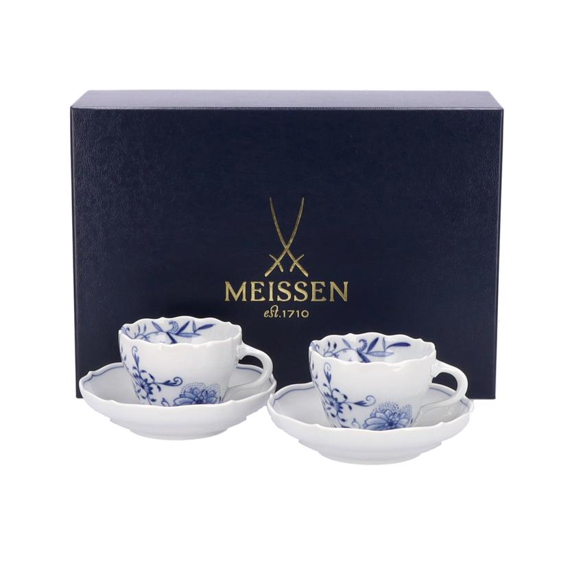 MEISSEN マイセン/ブルーオニオンスタイルペアカップ&ソーサー//SAランク/75