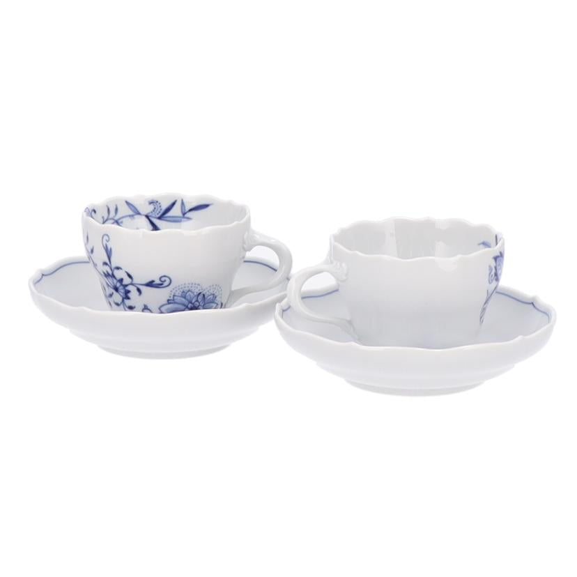 MEISSEN マイセン/ブルーオニオンスタイルペアカップ&ソーサー//SAランク/75