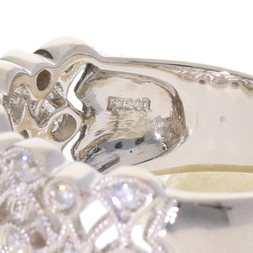 Pt900/PT900ダイヤリング0.48ct/#17/9.3//0.48/Aランク/75