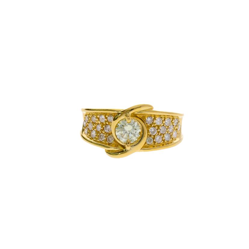 / K18ダイヤリング0.356/0.32ct//Aランク/75
