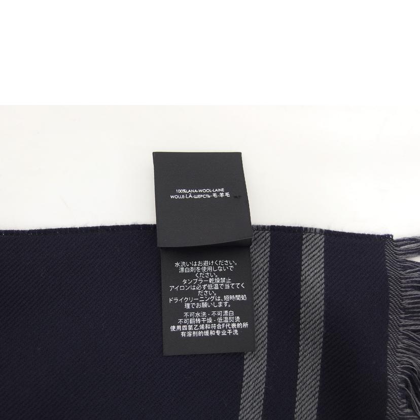 GUCCI グッチ/GG羊毛マフラー/ネイビー//ABランク/04