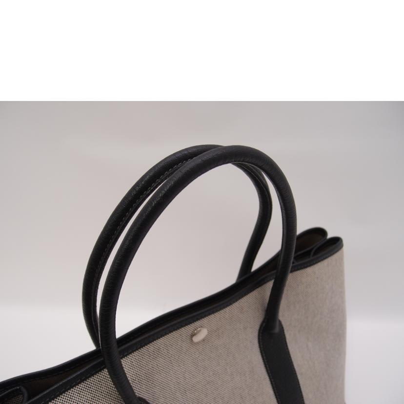 HERMES エルメス 2004年製 トートバッグ ハンドバッグ レディース メンズ/ガーデンパーティ/トワルアッシュ×ブッフル//口H刻印(2004)/ABランク/69