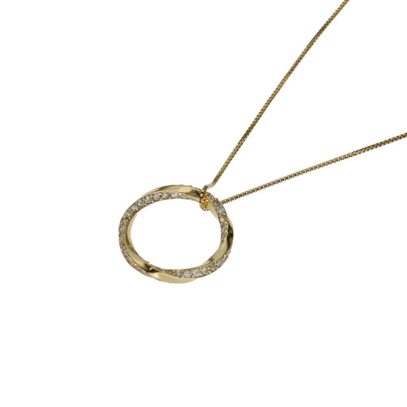 / K18ダイヤネックレス1.01ct//Aランク/75