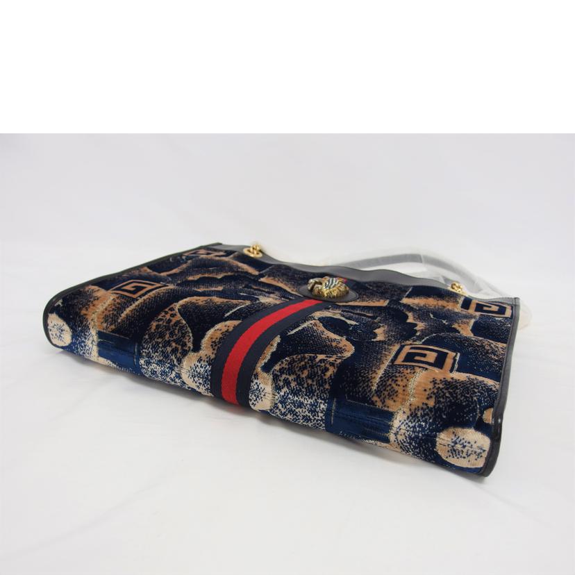 GUCCI グッチ/ラジャ/ベロア/タイガーヘッド/チェーントートバッグ/537219//525040/Aランク/04