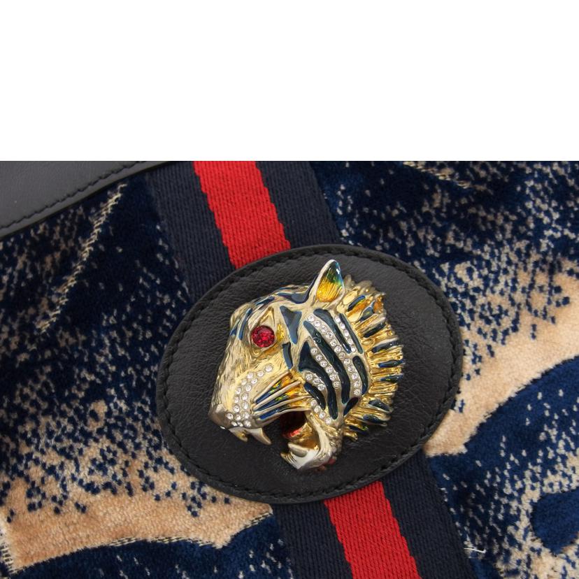 GUCCI グッチ/ラジャ/ベロア/タイガーヘッド/チェーントートバッグ/537219//525040/Aランク/04