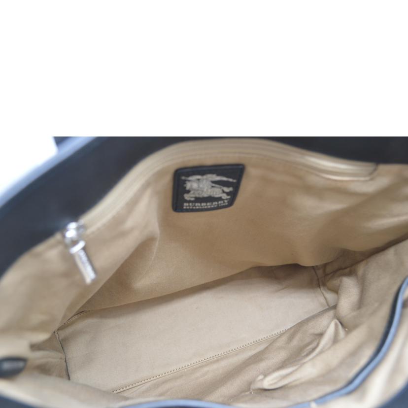 BURBERRY バーバリー/ノバチェックカーフレザースモールトート//ABランク/89