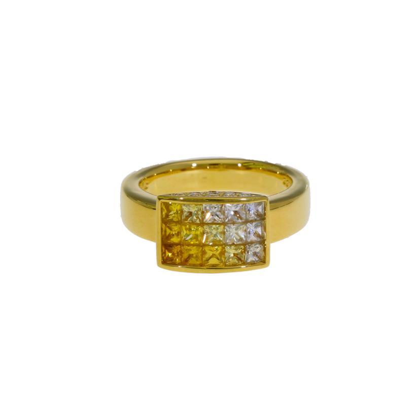 /◎ ジュネ/K18サファイアダイヤリング1.43/D0.22ct//Aランク/75