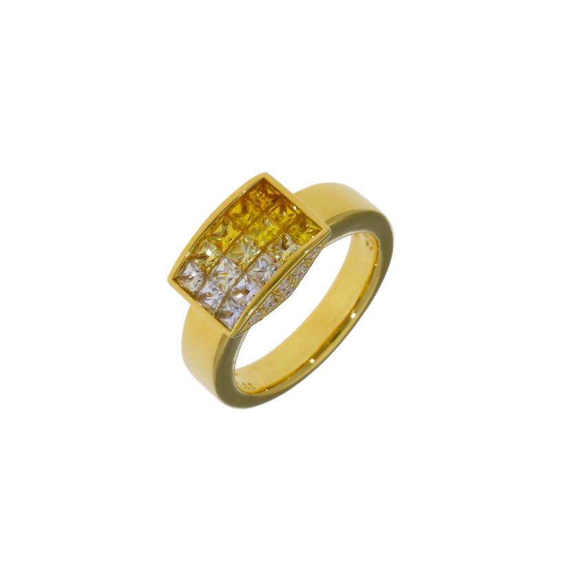 /◎ ジュネ/K18サファイアダイヤリング1.43/D0.22ct//Aランク/75