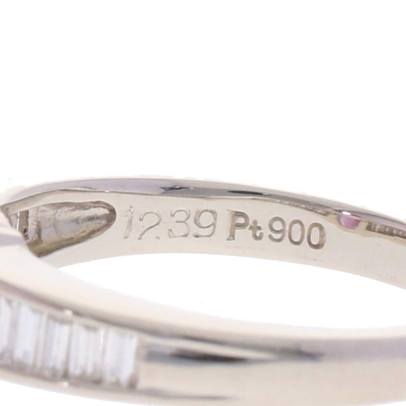 / PT900ピンクサファイアダイヤリング1.239/D0.32ctソ//Aランク/75