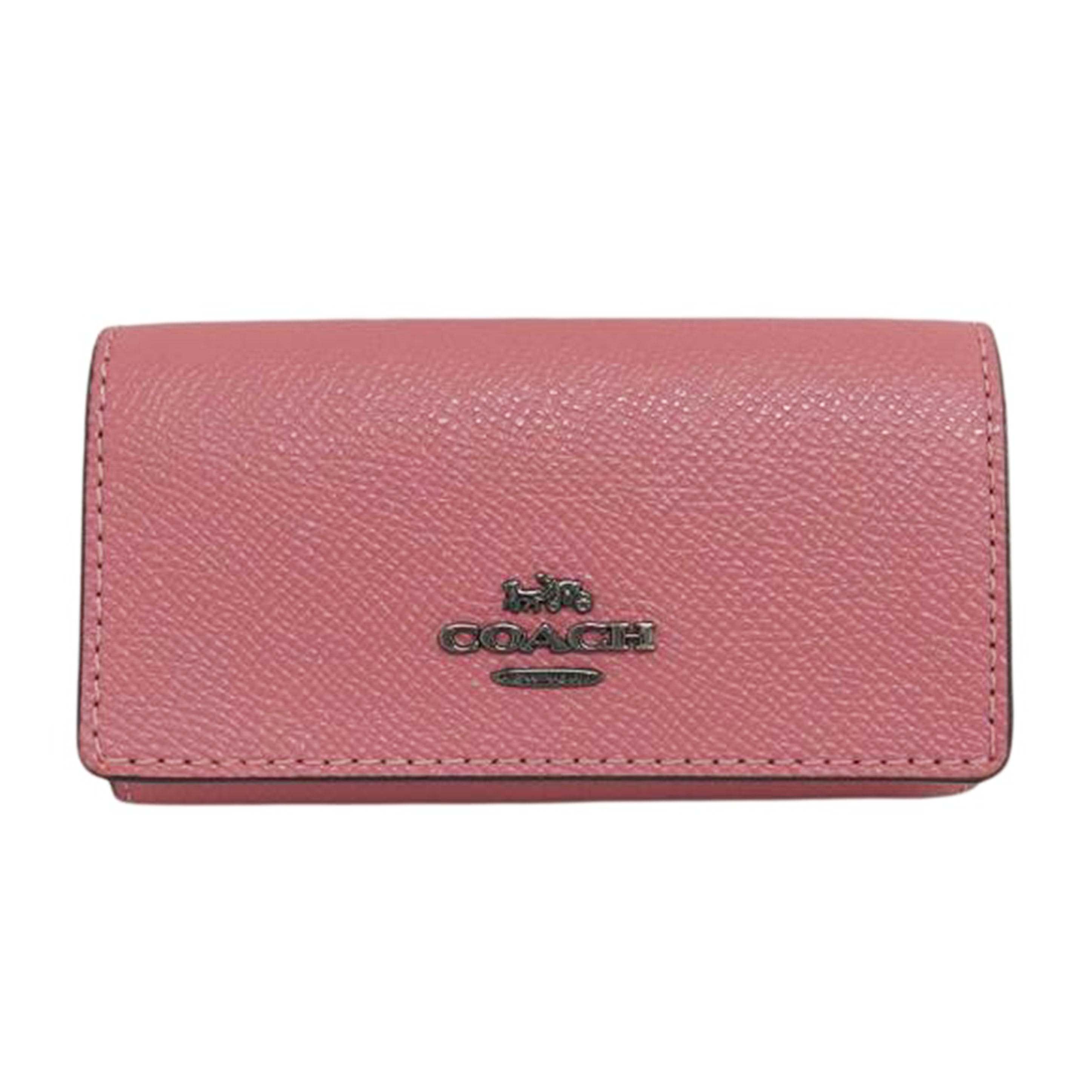 COACH コーチ/6連レザーキーケース/ピンク/58359//H1980/ABランク/04