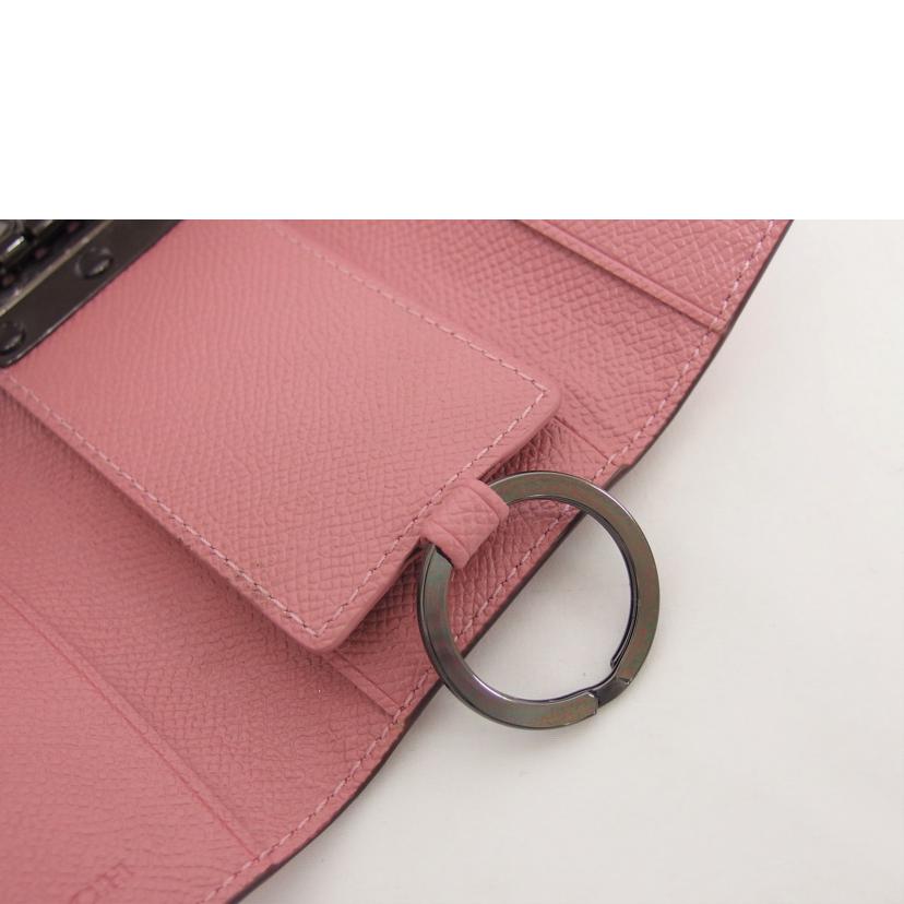 COACH コーチ/6連レザーキーケース/ピンク/58359//H1980/ABランク/04