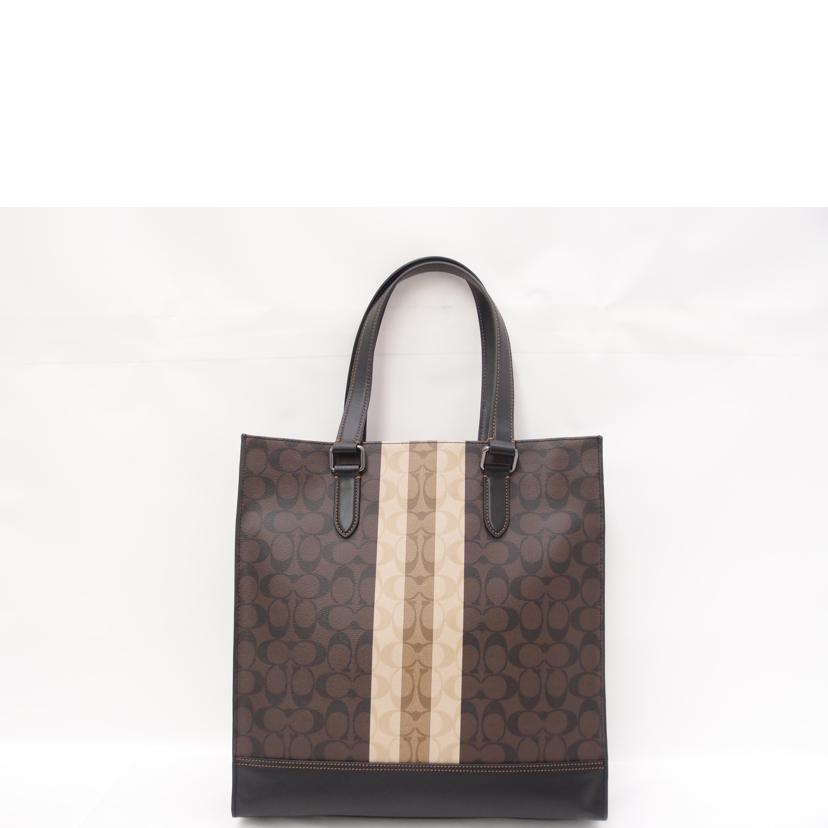 COACH ビジネスバック ハンドバック ショルダーバッグ 斜め掛け 肩掛け A4対応 レディース メンズ 茶 黒/グラハムシグネチャーヴァーシティ2wayトート/ブラウン/6707//B22*/SAランク/69