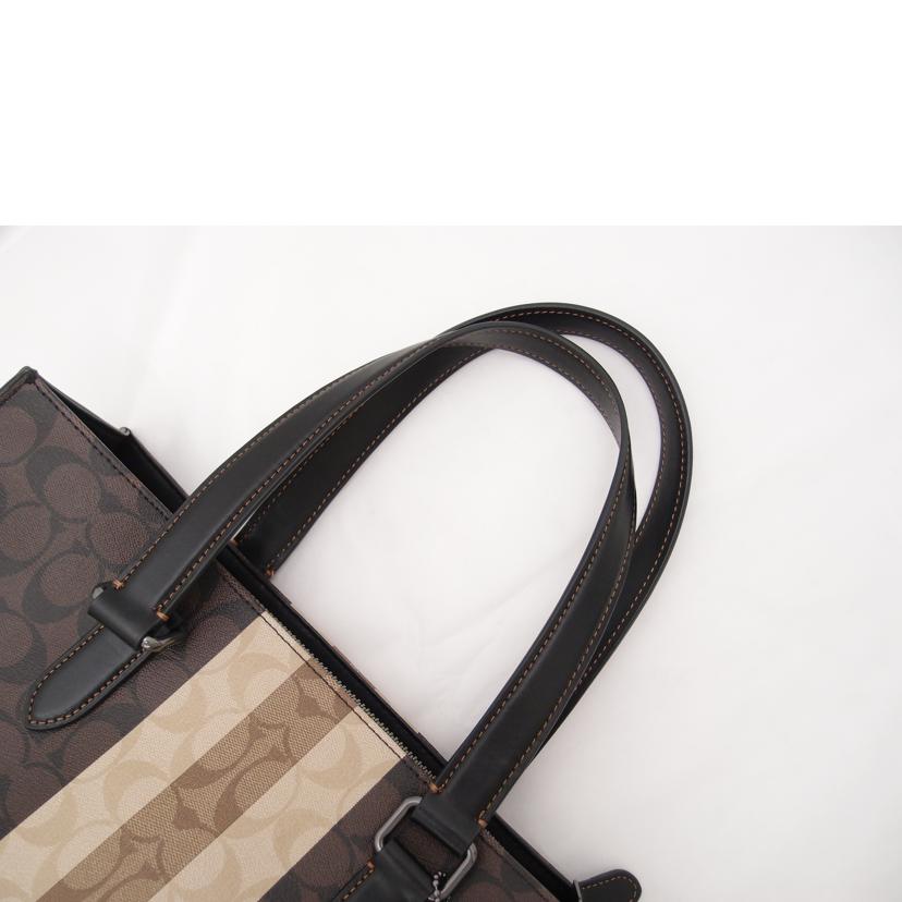 COACH ビジネスバック ハンドバック ショルダーバッグ 斜め掛け 肩掛け A4対応 レディース メンズ 茶 黒/グラハムシグネチャーヴァーシティ2wayトート/ブラウン/6707//B22*/SAランク/69