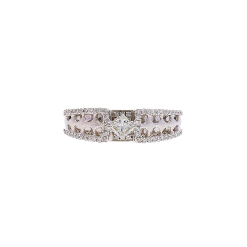 / K18WGダイヤリング0.50ct//Aランク/75