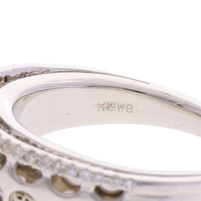 / K18WGダイヤリング0.50ct//Aランク/75
