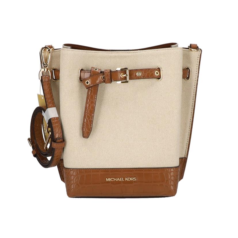 MICHALE KORS マイケルコ―ス/EMILIA バケットバック WHT/BRN/35T1GU5M5C//SAランク/75