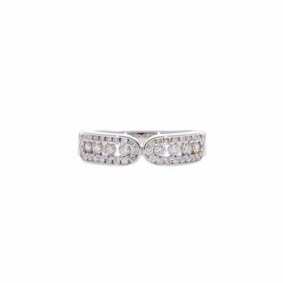 / K18WGダイヤリング0.57ct//Aランク/75