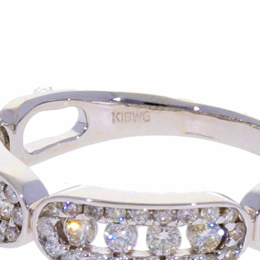 / K18WGダイヤリング0.57ct//Aランク/75