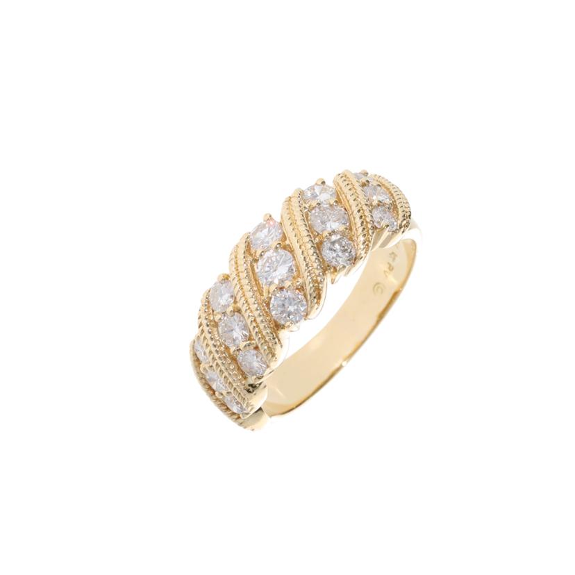 / PV/K18ダイヤリング1.02ct//Aランク/75