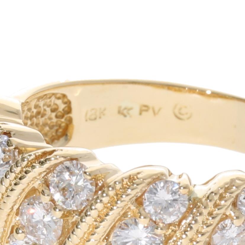 / PV/K18ダイヤリング1.02ct//Aランク/75