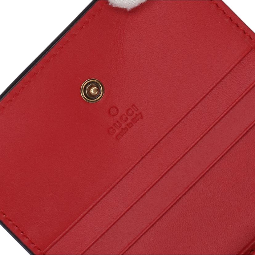 GUCCI グッチ/チェリー付きGGスプリームキャンバスカードケース/476050//525***/Aランク/09