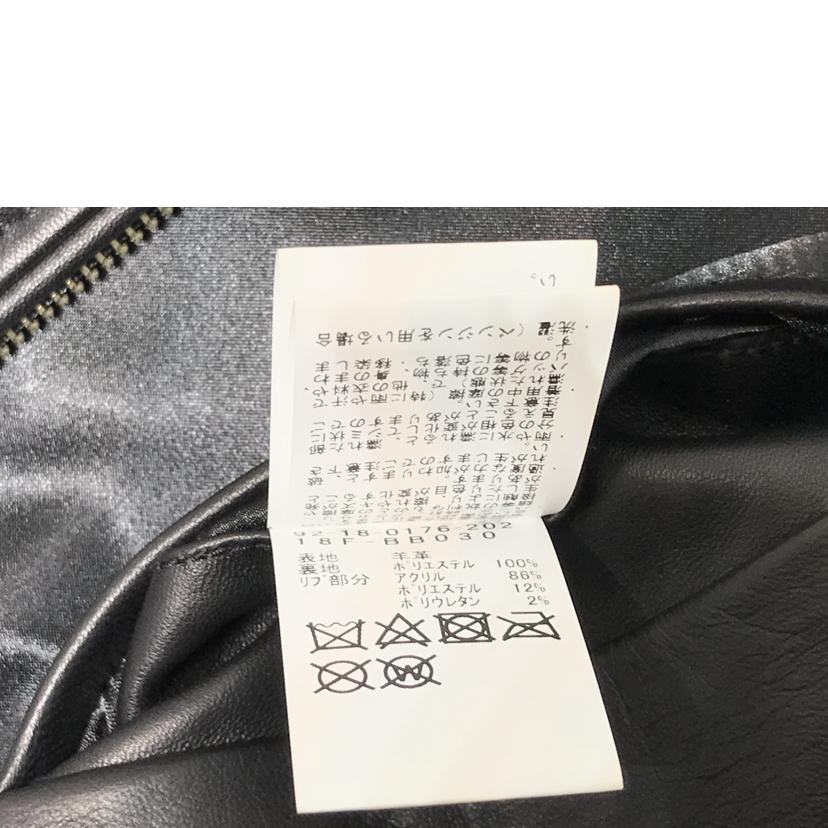 B:MING BY BEAMS ビーミングバイビームス/ラムレザーリブブルゾン/92-18-0176-202-19-20//Aランク/51