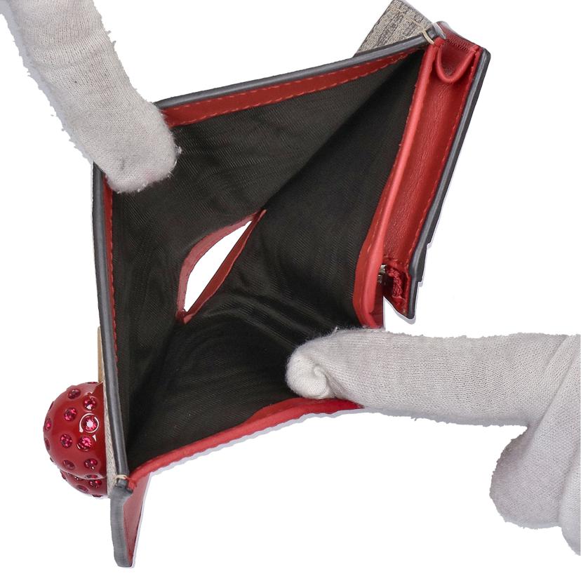 GUCCI グッチ/チェリー付きGGスプリームキャンバスカードケース/476050//525***/Aランク/09