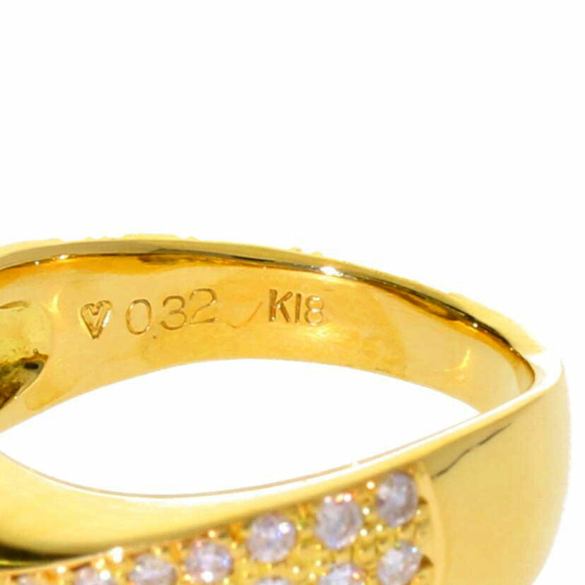 / K18ダイヤリング0.32ct//Aランク/75