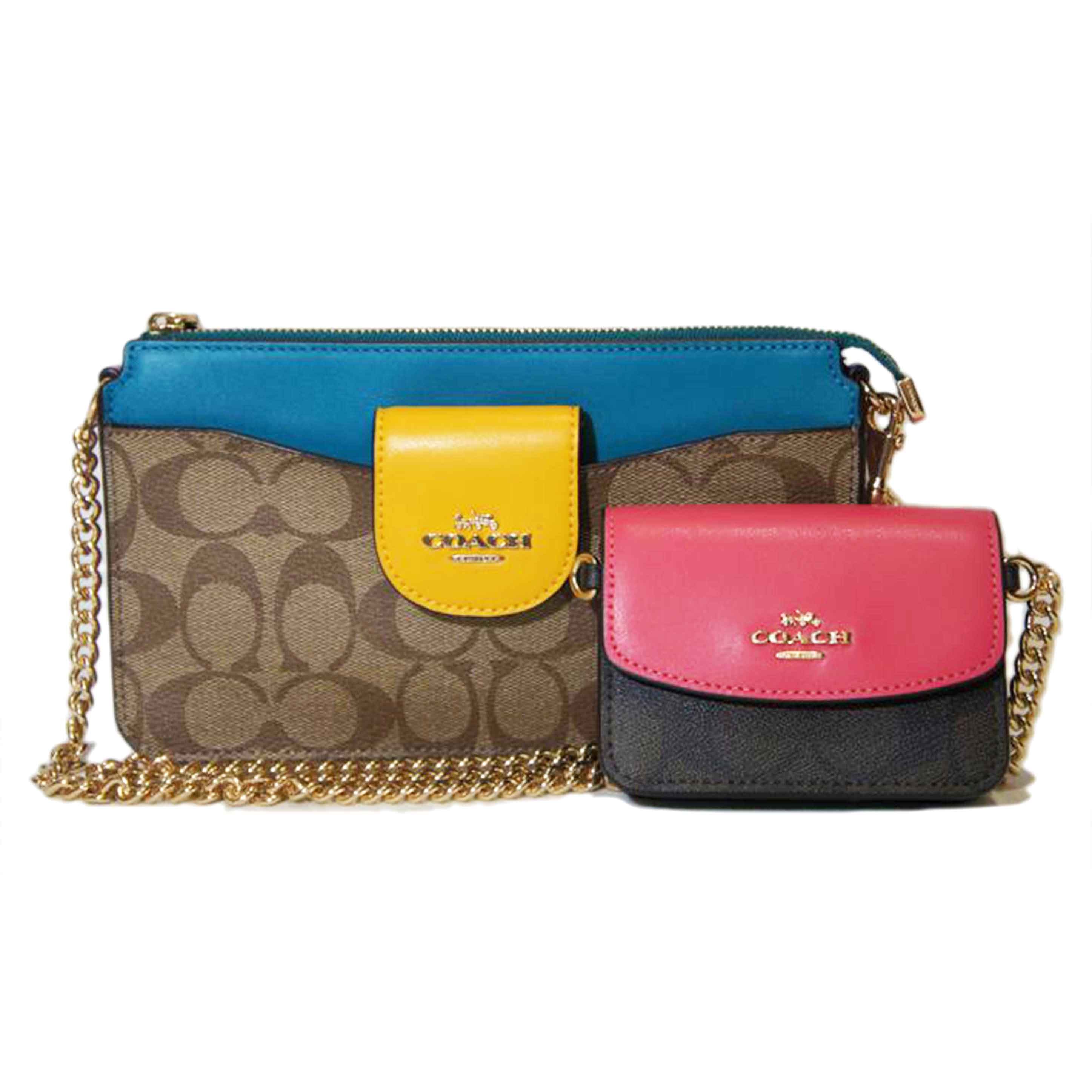 COACH コーチ/チェーンショルダーシグネチャーポーチ/M2057//C2917/SAランク/94