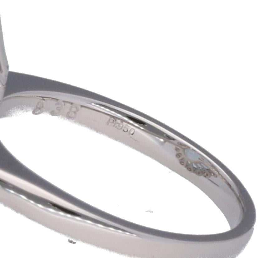 PT950 アクアマリンダイヤリング8.38/D1.18ct//Aランク/75