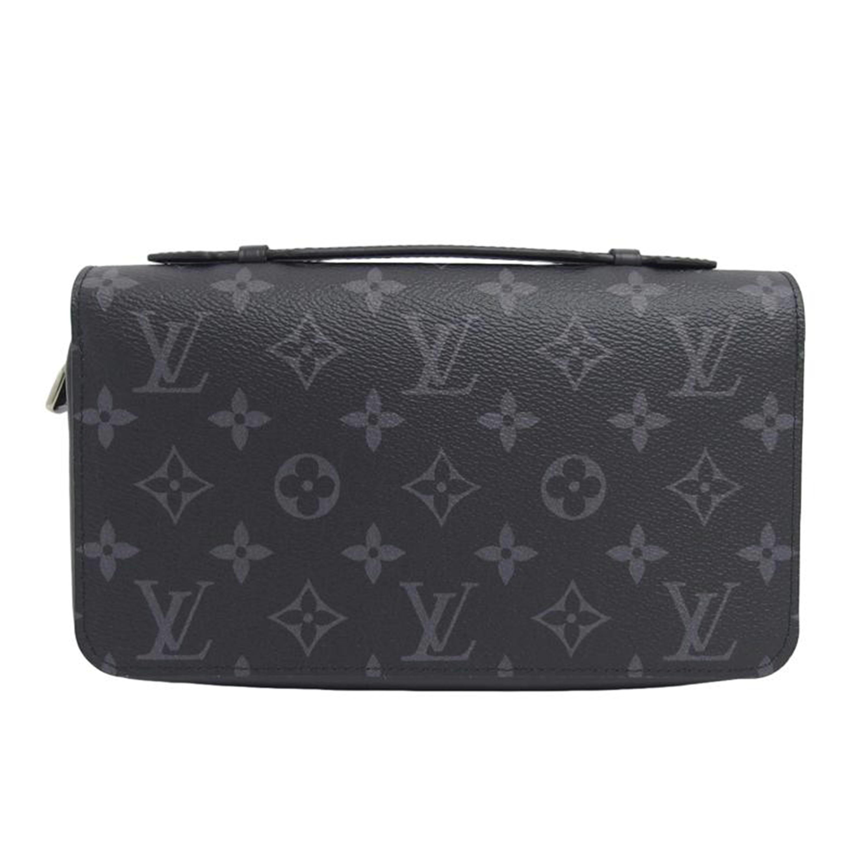 LV ルイ・ヴィトン ラウンドジップウォレット セカンドバッグ/ジッピーXL/モノグラム/エクリプス/M61698//ICチ***/Aランク/04