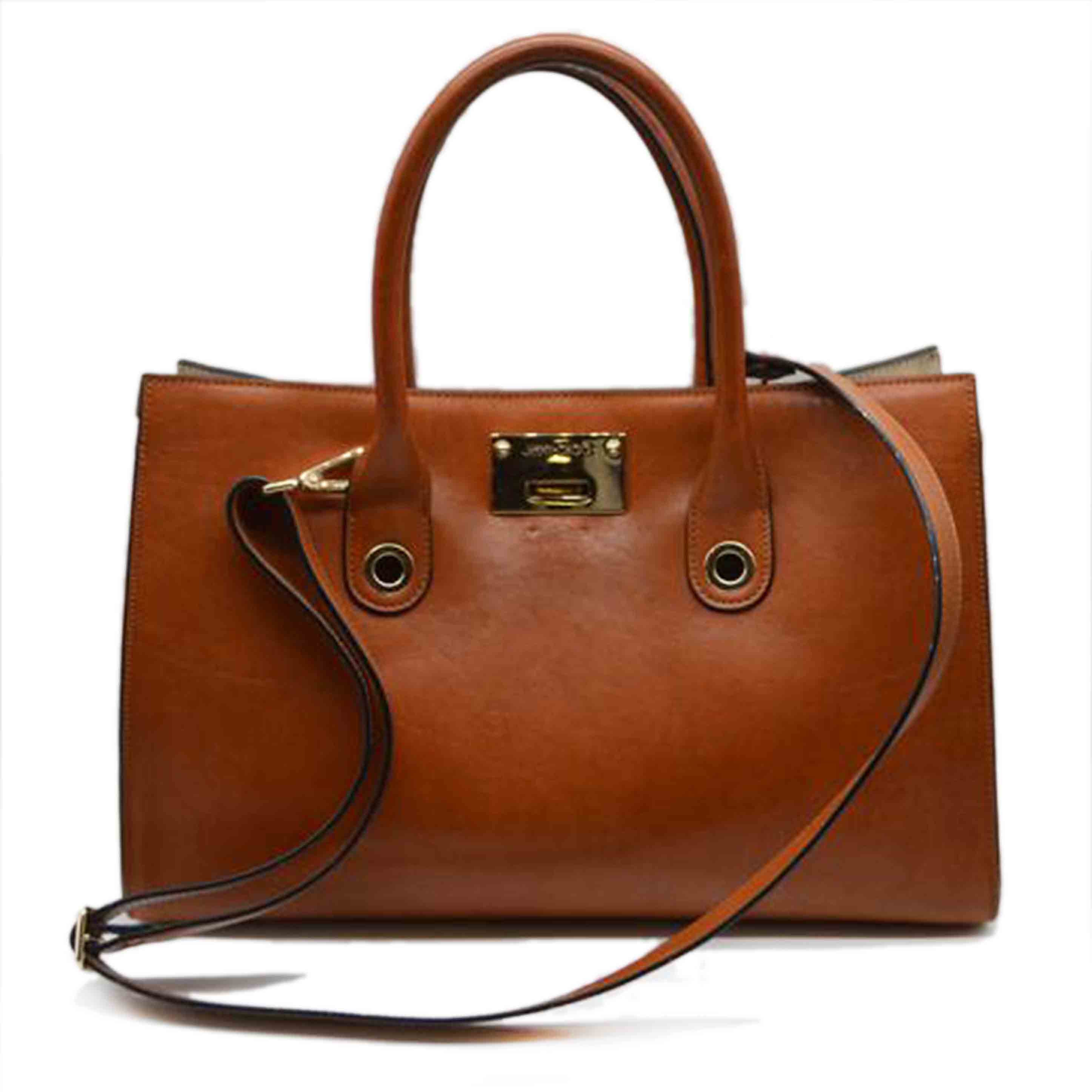 JIMMY CHOO ジミーチュウ/ライリー2wayレザーハンド/ブラウン//7MN***/Bランク/89