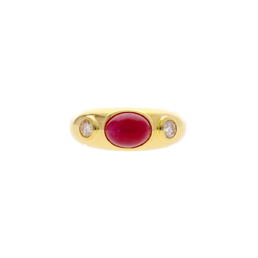 / K18ルビーダイヤリング2.26/D0.26ct//Aランク/75
