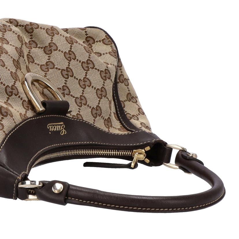 GUCCI グッチ バッグ ブランドバッグ トート レザー キャンバス レディース ブラウン/GGキャンバスハンド/190525//001013/Bランク/75