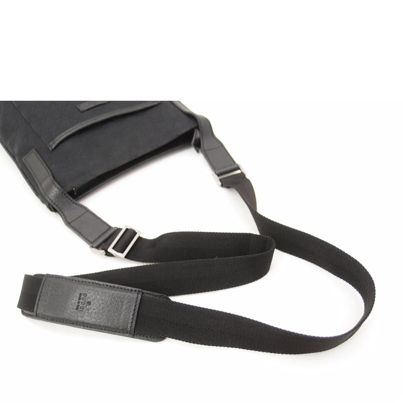 GUCCI グッチ 黒 斜め掛け 肩掛け レディース メンズ/GGキャンバスショルダー/ブラック/122793//467***/Aランク/69