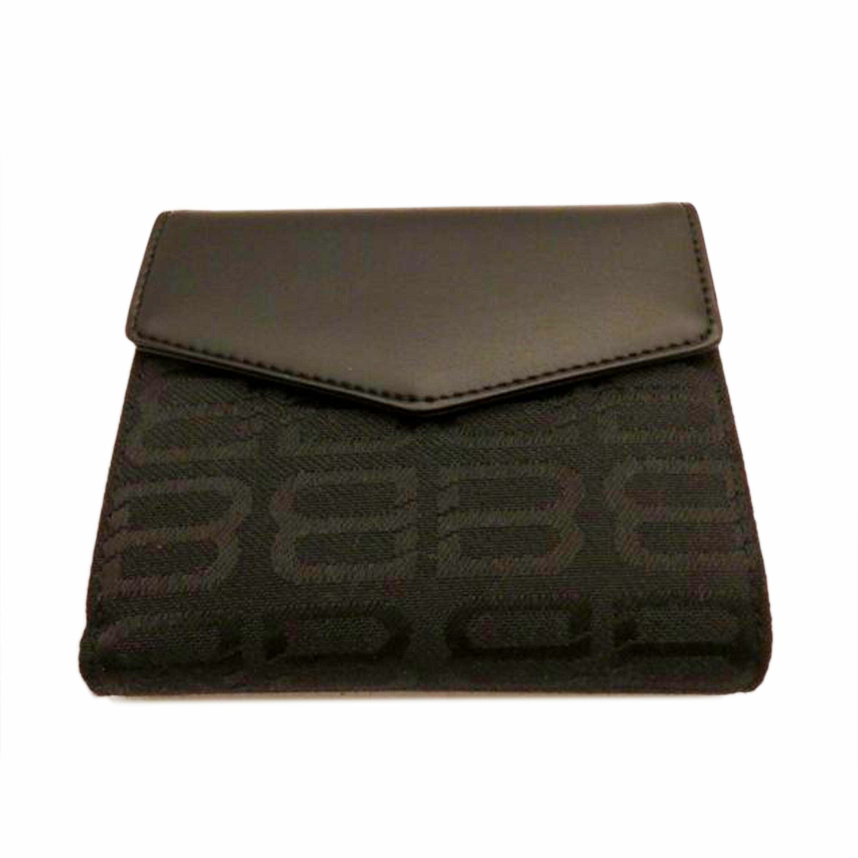 BALENCIAGA BALENCIAGA/BBキャンバスレザー二つ折り財布//SAランク/95