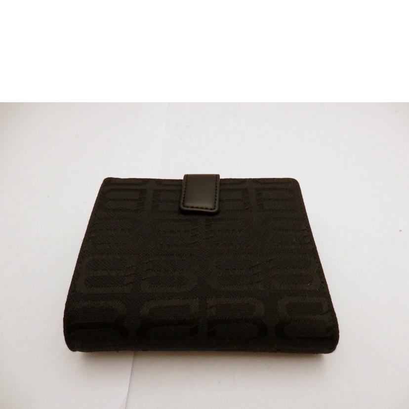 BALENCIAGA BALENCIAGA/BBキャンバスレザー二つ折り財布//SAランク/95