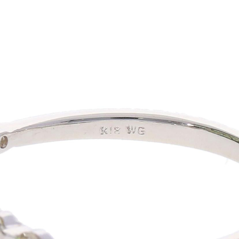 / K18WGダイヤリング0.26t//Aランク/75