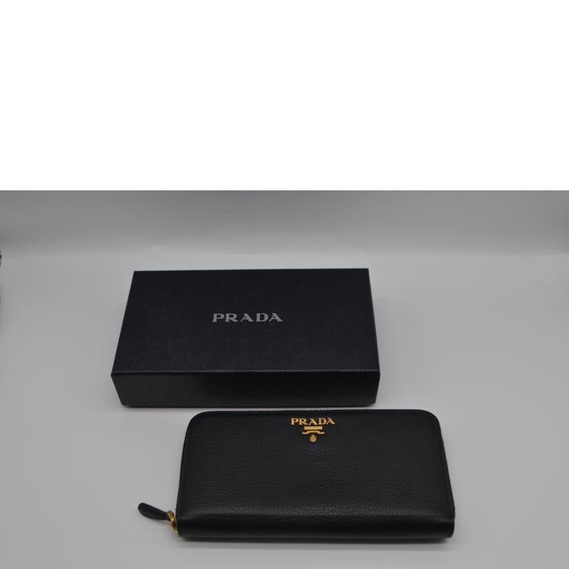 PRADA プラダ/ヴィッテログレインレザー長財布/ネロ/1ML506//107*/ABランク/89
