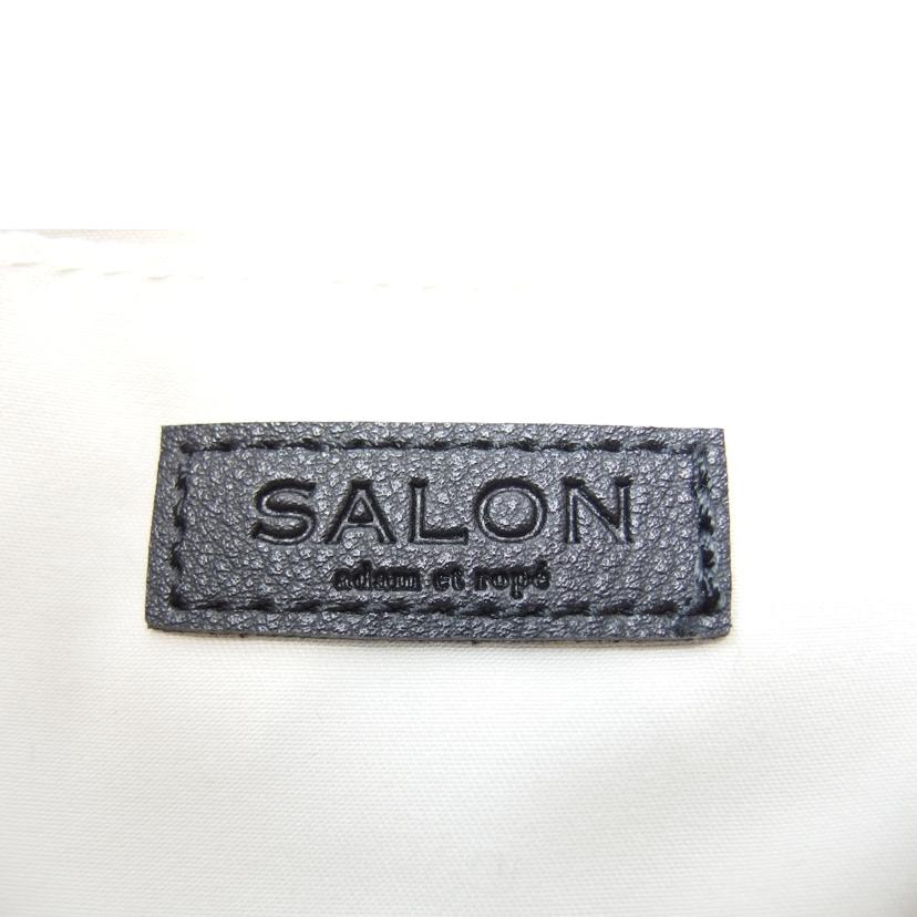 SALON adam et rope/SALON adam et rope キャンバスショルダーバッグ ホワイト//Aランク/83