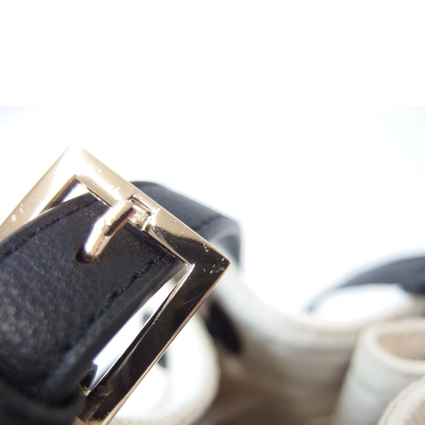 SALON adam et rope/SALON adam et rope キャンバスショルダーバッグ ホワイト//Aランク/83