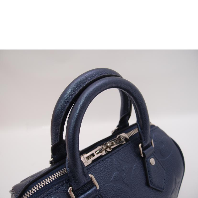 LOUIS VUITTON ルイ・ヴィトン ハンドバッグ モノグラム グレインレザー ネイビーブルー/スピーディ・バンドリエール20/ジャイアント・アンプラント/M58958//RFID内蔵/SAランク/69