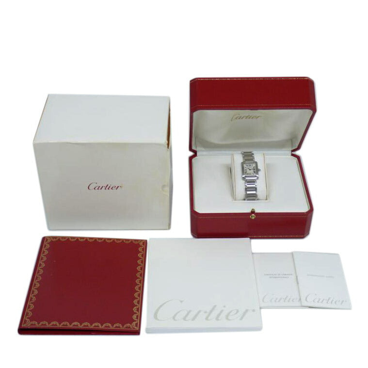 Cartier カルティエ/タンクフランセーズSM/レディース/クオーツ/W51008Q3//2384 CC763381/Aランク/64