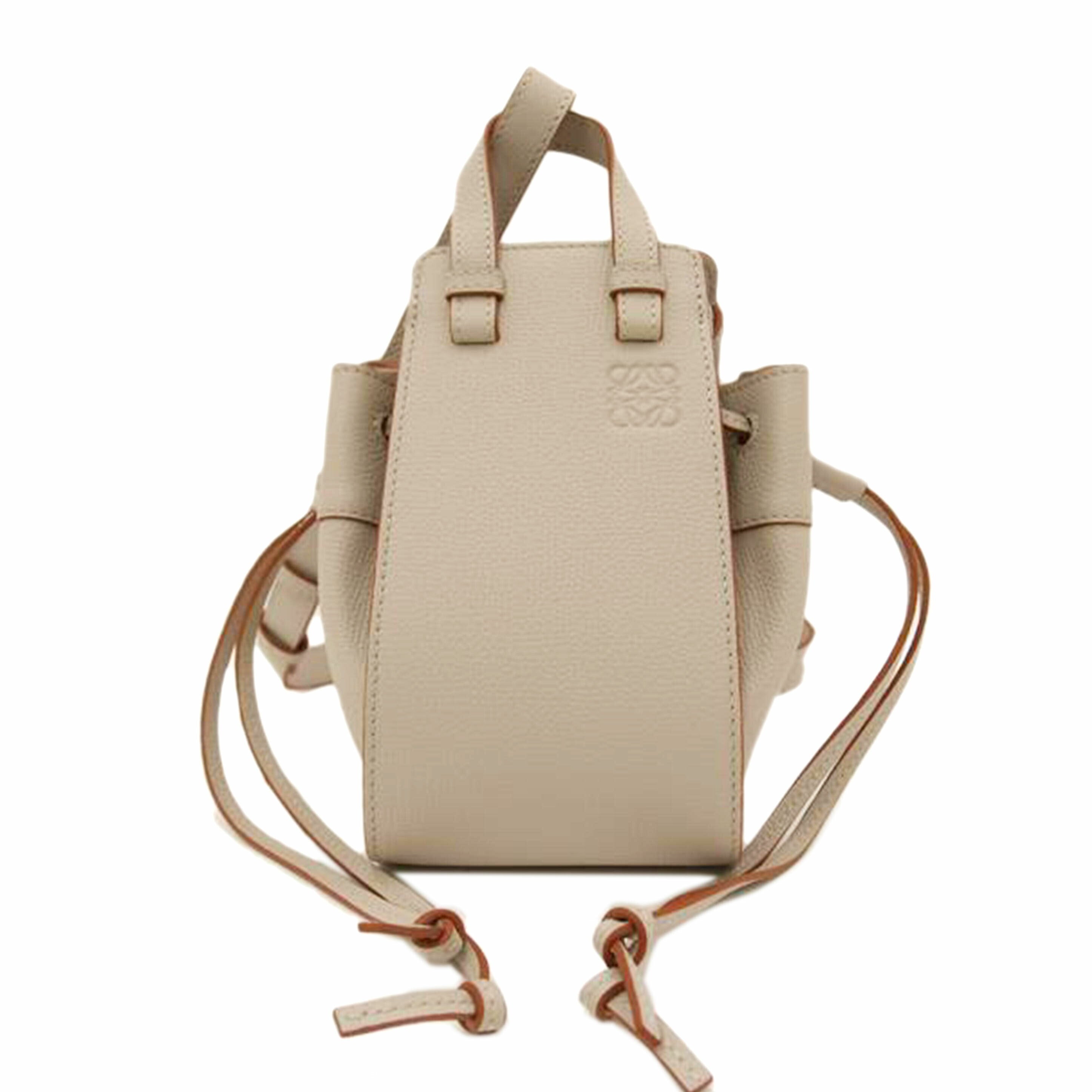 LOEWE ロエベ ハンドバッグ ショルダー 2way カーフスキン レディース/ハンモック・ドローストリングバッグ・ミニ/ライトゴースト/A538V07X10//062116/SAランク/69